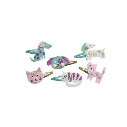 Les premiers ateliers bijoux : 6 Barrettes Little Pets à Créer - Janod Janod - 2
