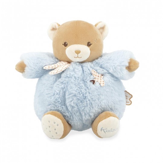 Peluche ours Patapouf Bleu 17 cm - Kaloo kaloo - 1