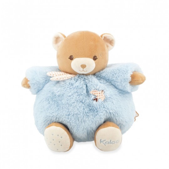Peluche ours Patapouf Bleu 25 cm - Kaloo kaloo - 1