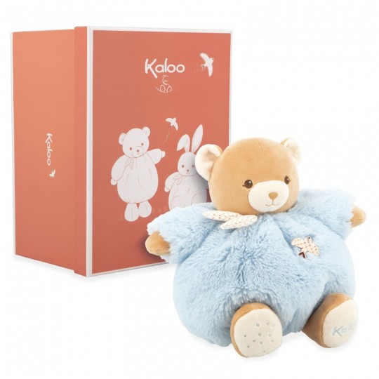 Peluche ours Patapouf Bleu 25 cm - Kaloo kaloo - 2