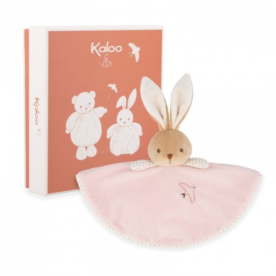 Doudou lapin rond Rose - Kaloo kaloo - 1