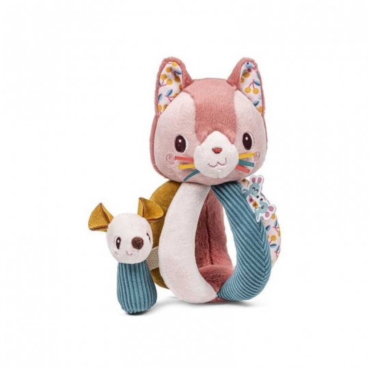 Hochet à poignées Jeanne le chat - Lilliputiens Lilliputiens - 1