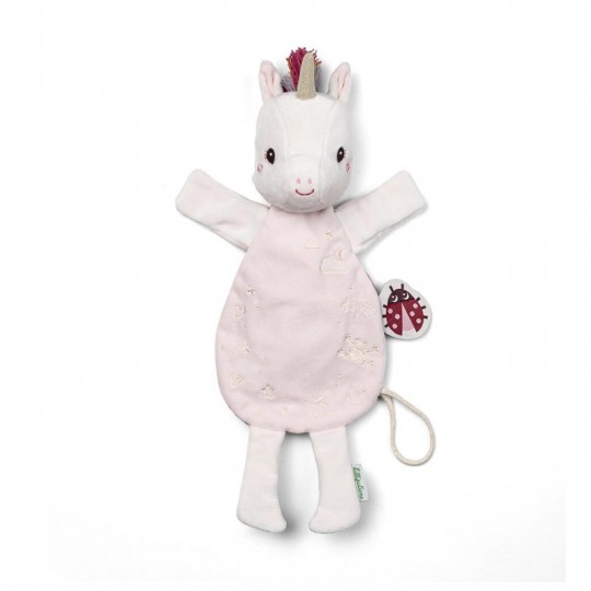 Doudou marionnette phosphorescent Lena la licorne - Lilliputiens Lilliputiens - 1