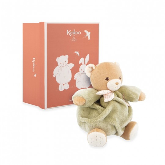 Peluche ours Patapouf Vert 17 cm - Kaloo kaloo - 2