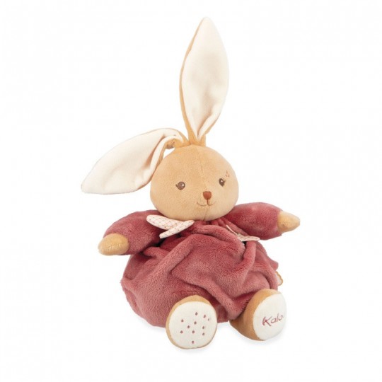 Peluche lapin Patapouf Bordeaux 17 cm - Kaloo kaloo - 1
