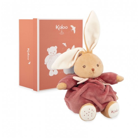 Peluche lapin Patapouf Bordeaux 17 cm - Kaloo kaloo - 2