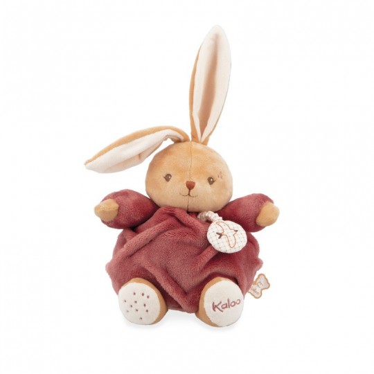 Peluche lapin Patapouf Bordeaux musical 17 cm - Kaloo kaloo - 2