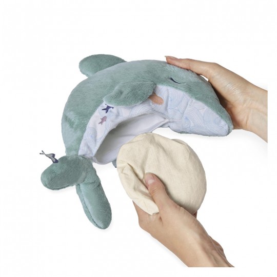 Peluche bouillotte chaud et froid Dauphin 24 cm - Kaloo kaloo - 3