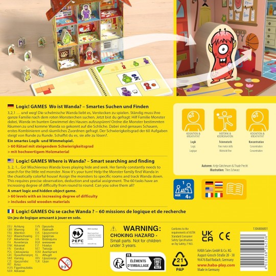 Logic! GAMES : Où se cache Wanda ? - Haba Haba - 7