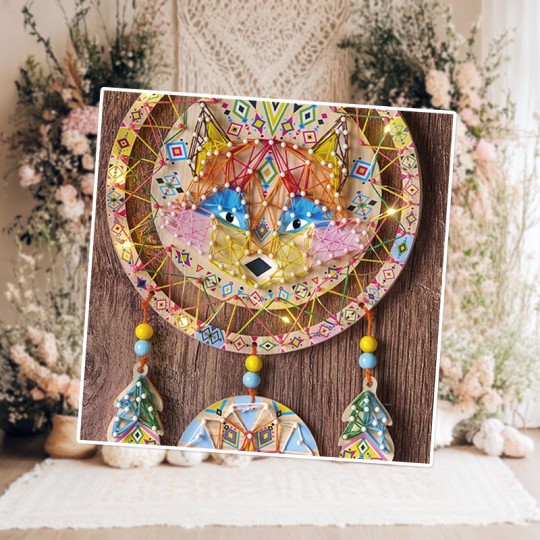 Les ateliers déco : Fils Tendus Attrape-Rêves Lumineux Renard - Janod Janod - 4