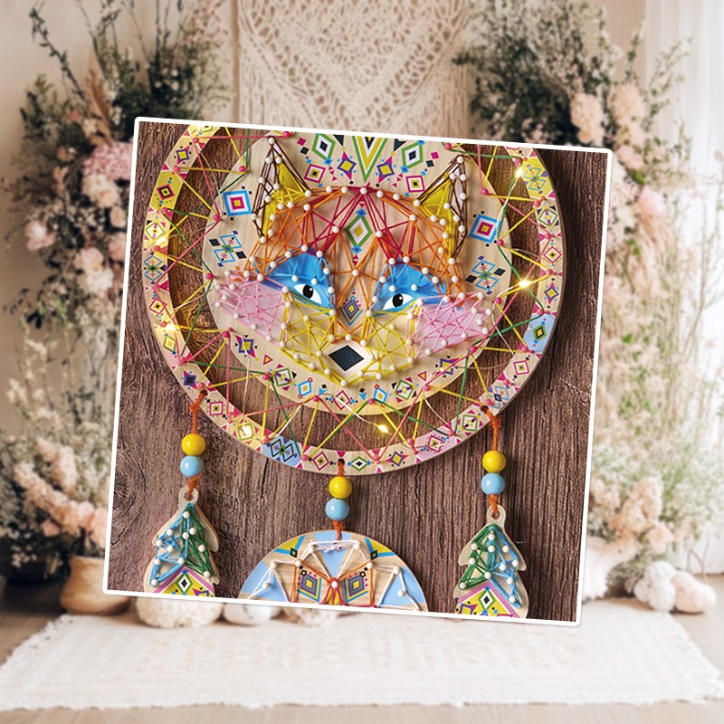 Les Ateliers Déco - Fils tendus Attrape-rêves lumineux Renard – Janod