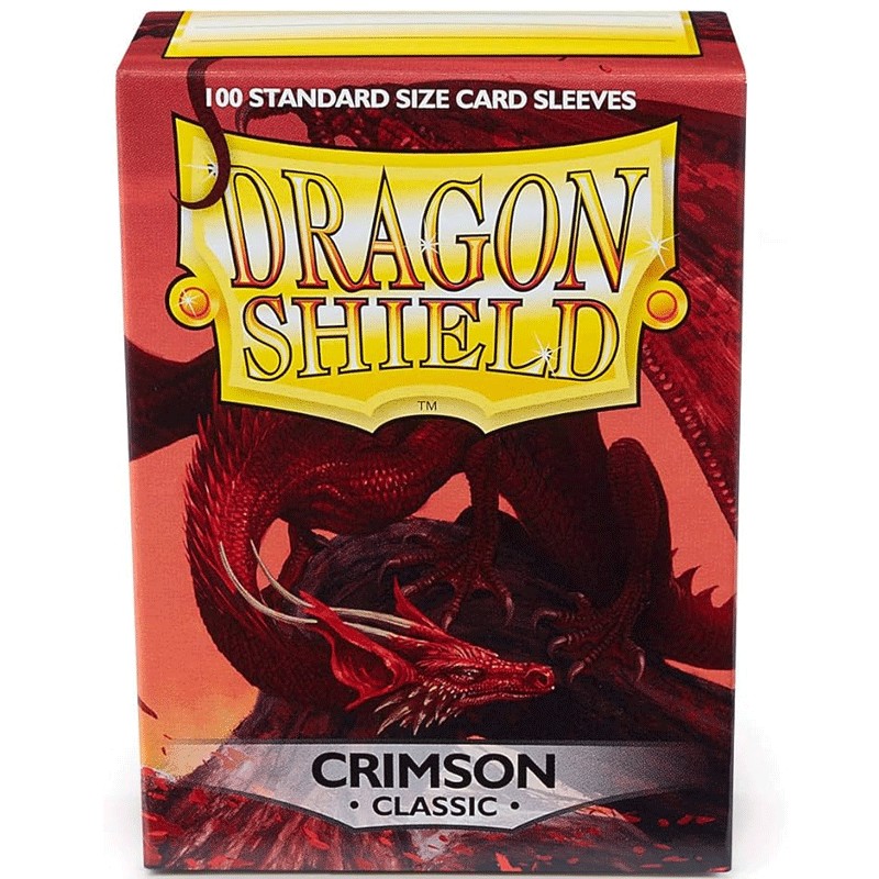 Boite de 100 Sleeves Dragon Shield : Classic Crimson