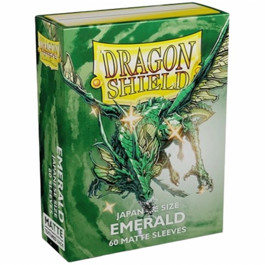 60 Sleeves Dragon Shield : Matte Japanese Emerald Dragon Shield - 2