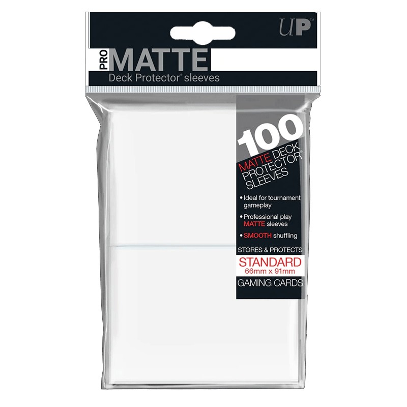 Boite de Ultra PRO : 100 Sleeves PRO-Matte Blanc