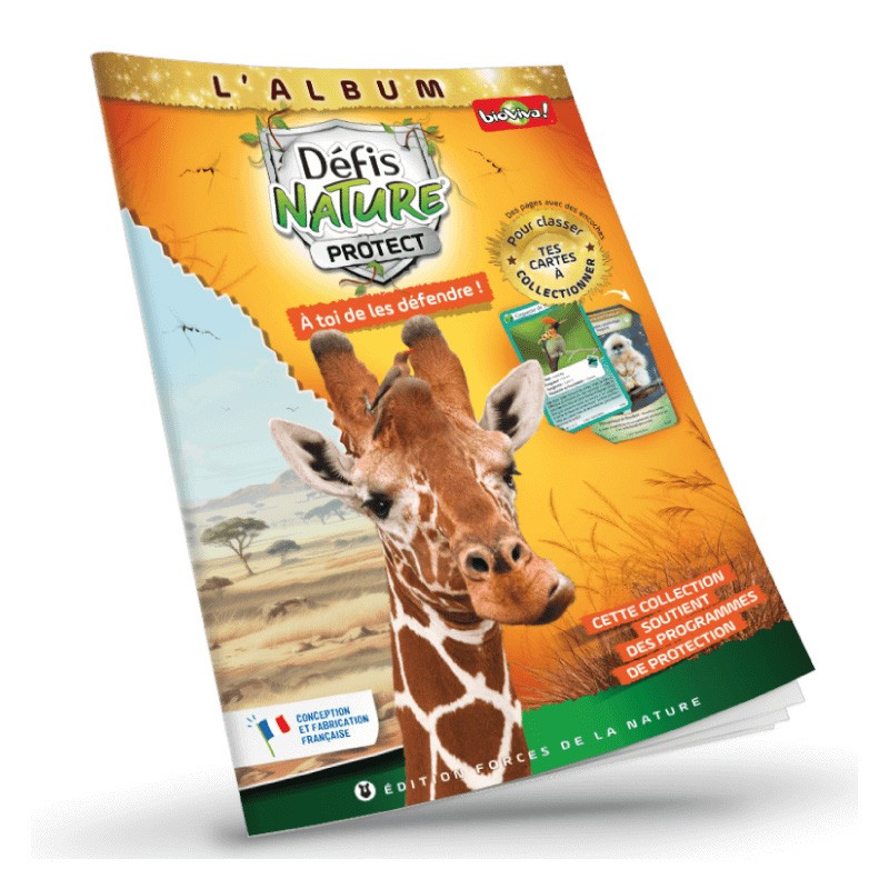 Boite de Défis Nature Protect - Album de classement Girafe réticulée