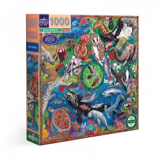 Puzzle 1000 pcs Wild World - Eeboo Eeboo - 1