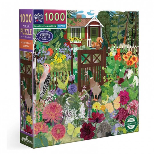 Puzzle 1000 pcs Scandinavian Garden - Eeboo Eeboo - 1