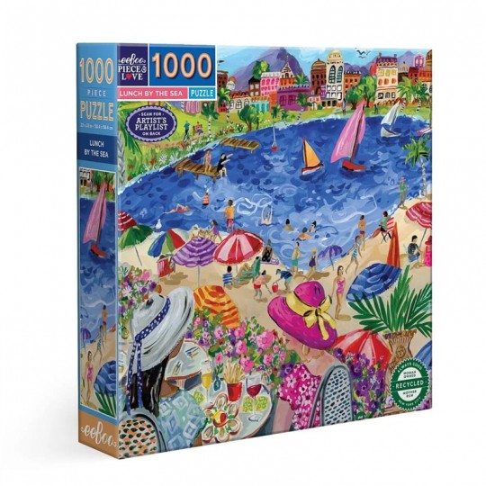 Puzzle 1000 pcs Lunch by the Sea - Eeboo Eeboo - 1