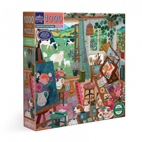 Puzzle 1000 pcs Artist's Cottage - Eeboo Eeboo - 1