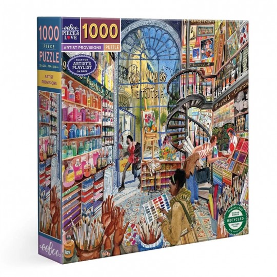 Puzzle 1000 pcs Artist provisions - Eeboo Eeboo - 1