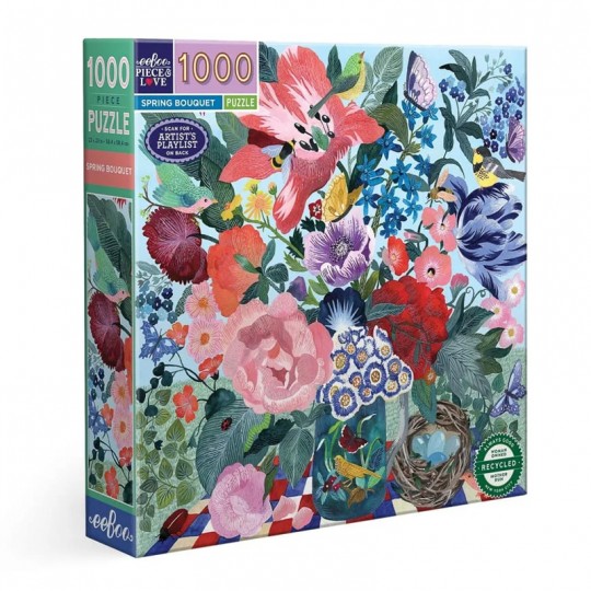Puzzle 1000 pcs Spring Bouquet - Eeboo Eeboo - 1