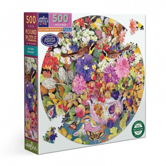 Puzzle 500 pcs Autumn Bouquet - Eeboo Eeboo - 1