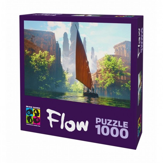 Puzzle 1000 pcs Flow : Le Bateau - Brain Game Brain Games - 1