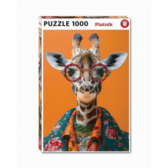 Puzzle 1000 pcs Crazy Giraffe - Piatnik Piatnik - 1