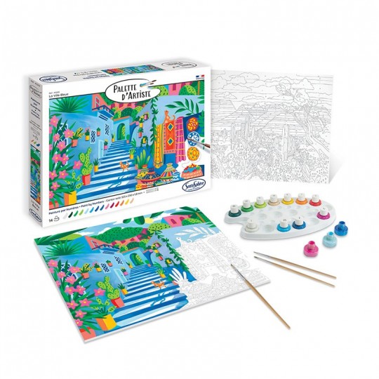 Palette d'artiste - La ville bleue SentoSphère - 1