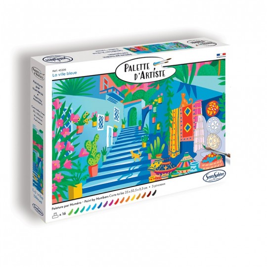Palette d'artiste - La ville bleue SentoSphère - 2