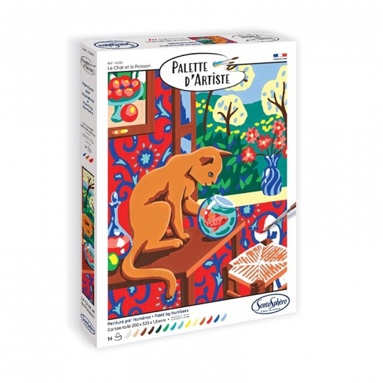 Palette d'artiste - Le chat et le poisson SentoSphère - 1