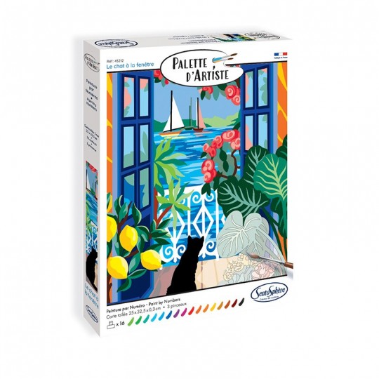 Palette d'artiste - Le chat à la fenêtre SentoSphère - 1