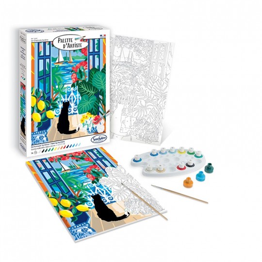 Palette d'artiste - Le chat à la fenêtre SentoSphère - 2