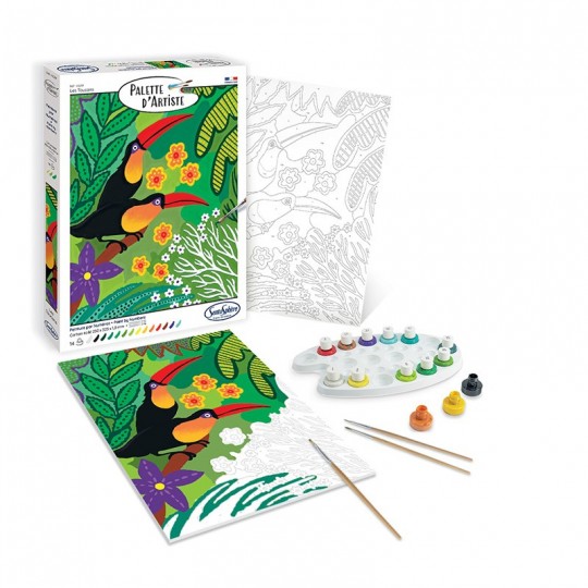 Palette d'artiste - Les toucans SentoSphère - 1