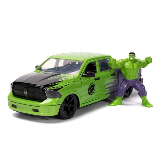 Miniature 1:24 DC Comics Dodge Ram 1500 Hulk 2014 avec figurine - Jada Toys Jada Toys - 1