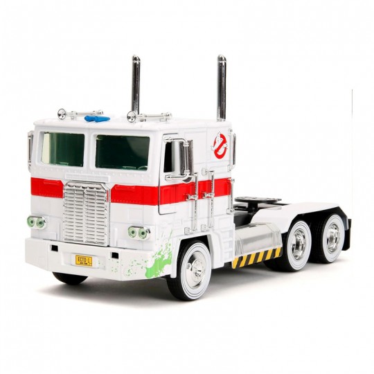 Miniature 1:24 Optimus Prime TRANSFORMERS X ECTO-1 Graphics bi-color SOS Fantômes - Jada Toys Jada Toys - 1