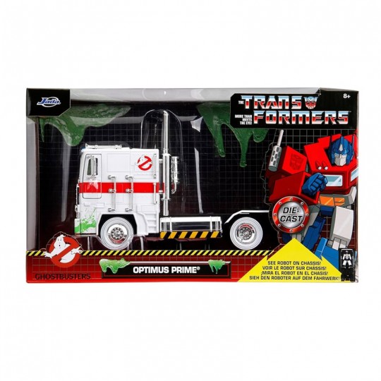 Miniature 1:24 Optimus Prime TRANSFORMERS X ECTO-1 Graphics bi-color SOS Fantômes - Jada Toys Jada Toys - 2