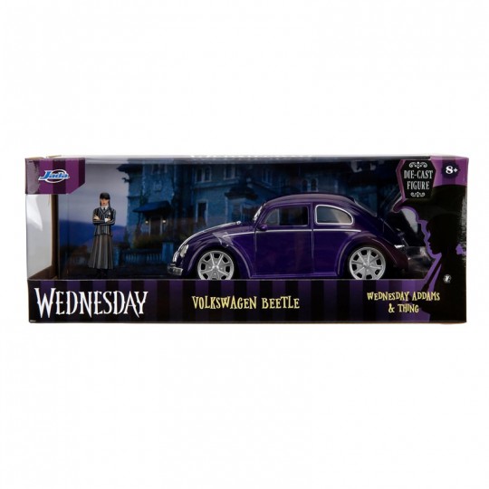 Miniature 1:24 Véhicule Volkswagen Beetle avec figurine Mercredi - Jada Toys Jada Toys - 3