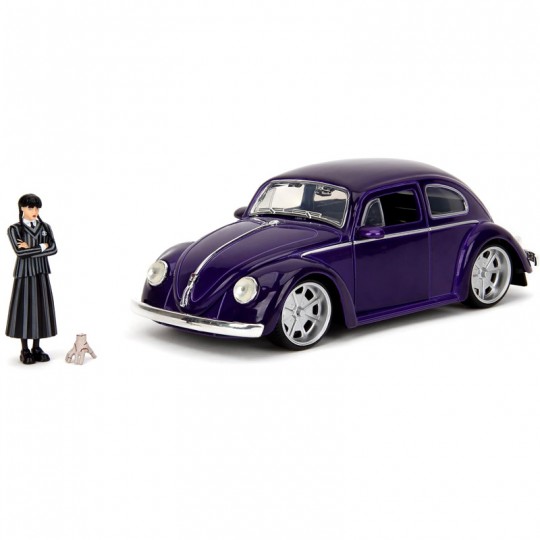 Miniature 1:24 Véhicule Volkswagen Beetle avec figurine Mercredi - Jada Toys Jada Toys - 1