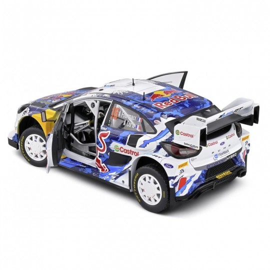 Miniature 1:18 FORD Puma Rally1 Hybrid 16 blanc Rallye de Suède 2024 A.FOURMAUX et A.CORIA - Solido Solido - 1
