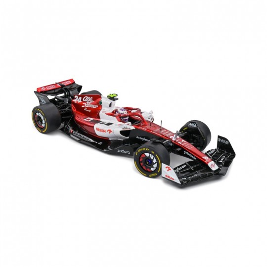 Miniature 1:18 Alfa Romeo C42 white Z.Guanyu Canada GP 2022 - Solido Solido - 1