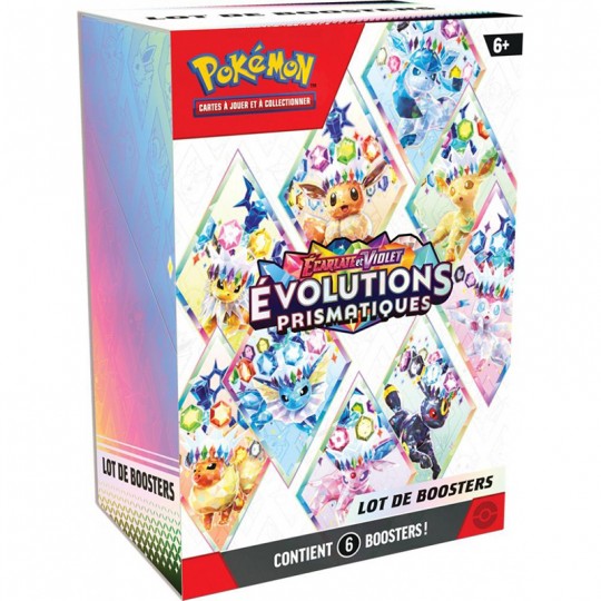 Pokémon : Bundle 6 Boosters EV8.5 : Évolutions Prismatiques Pokémon - 1