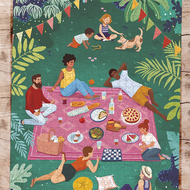 Puzzle 1000 pièces Picnic entre amis – Janod