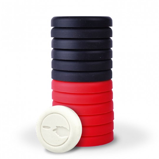 Silicon' Palet, Le jeu de Palets en Silicone (Noir et Rouge) - Cadetel Cadetel - 2