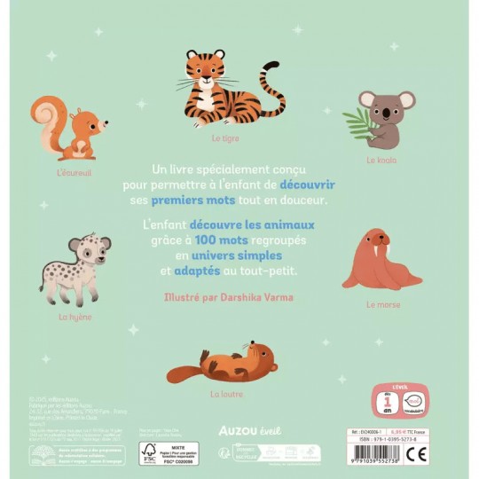Livre Mes 100 mots pour découvrir les animaux - Auzou Auzou - 3