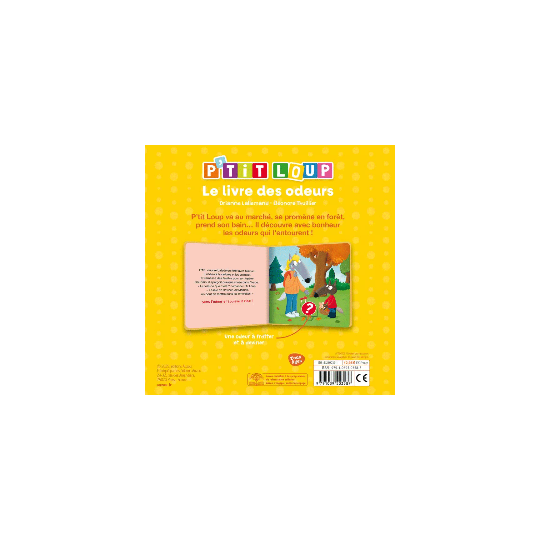 Livre P'tit loup : Le livre des odeurs - Auzou Auzou - 3