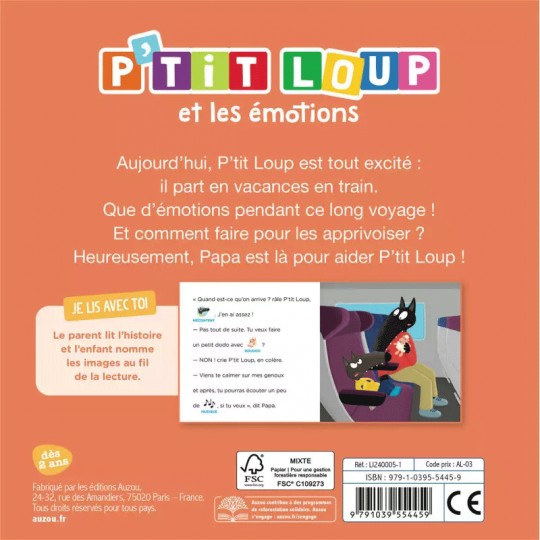 Mon album : P'tit loup et les émotions - Auzou Auzou - 4