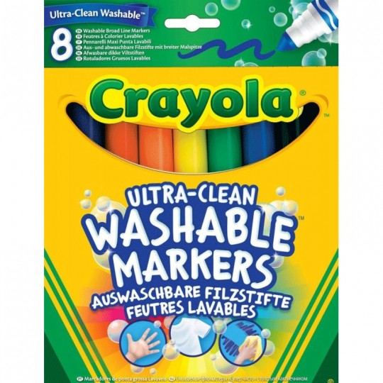 8 Feutres à colorier ultra lavables - Crayola Crayola - 2