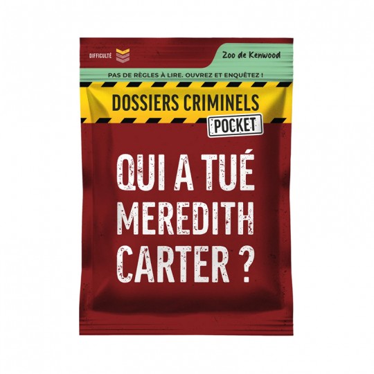 Dossiers Criminels Pocket : Qui a tué Meredith Carter ? Platonia Games - 2