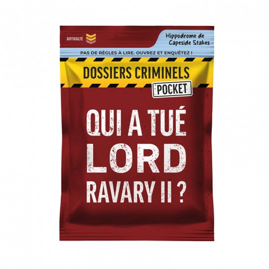 Dossiers Criminels Pocket : Qui a tué Lord Ravary II ? Platonia Games - 2